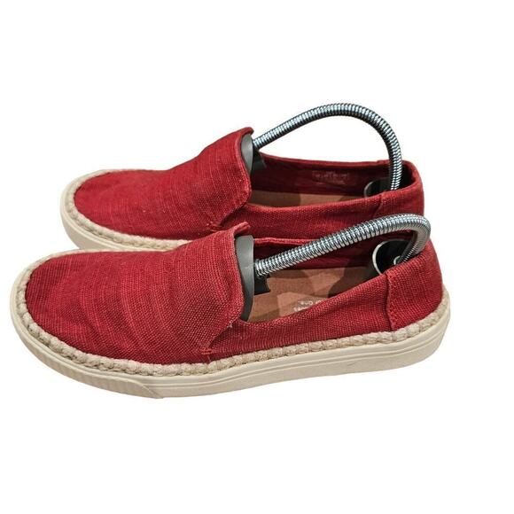 Tom's Women's‎ Sunset Canvas Slip On Henna Red Heritage Size 8 - Picture 1 of 6